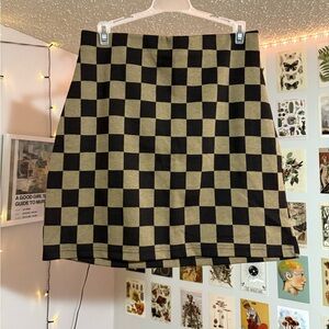 Ardene Checkered Mini Skirt